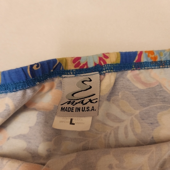 Vintage Blue Floral Mini Skirt Size L - Picture 7 of 7